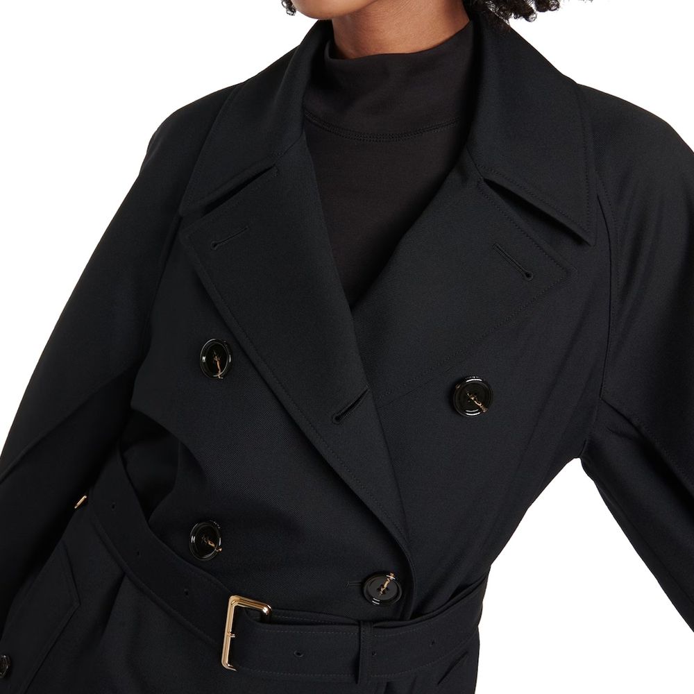 Burberry Black Polyester Coat | Regal Royce