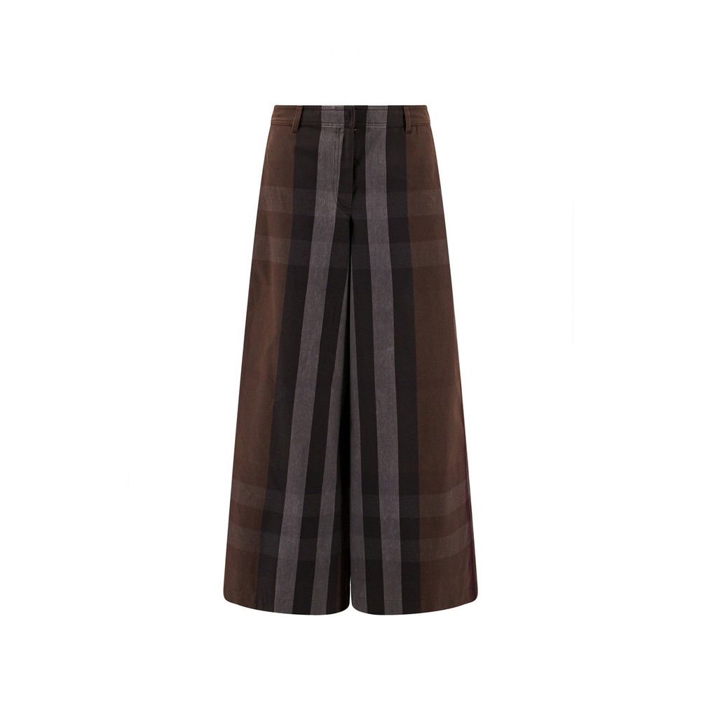 Burberry Brown Cotton Casual Pants | Regal Royce