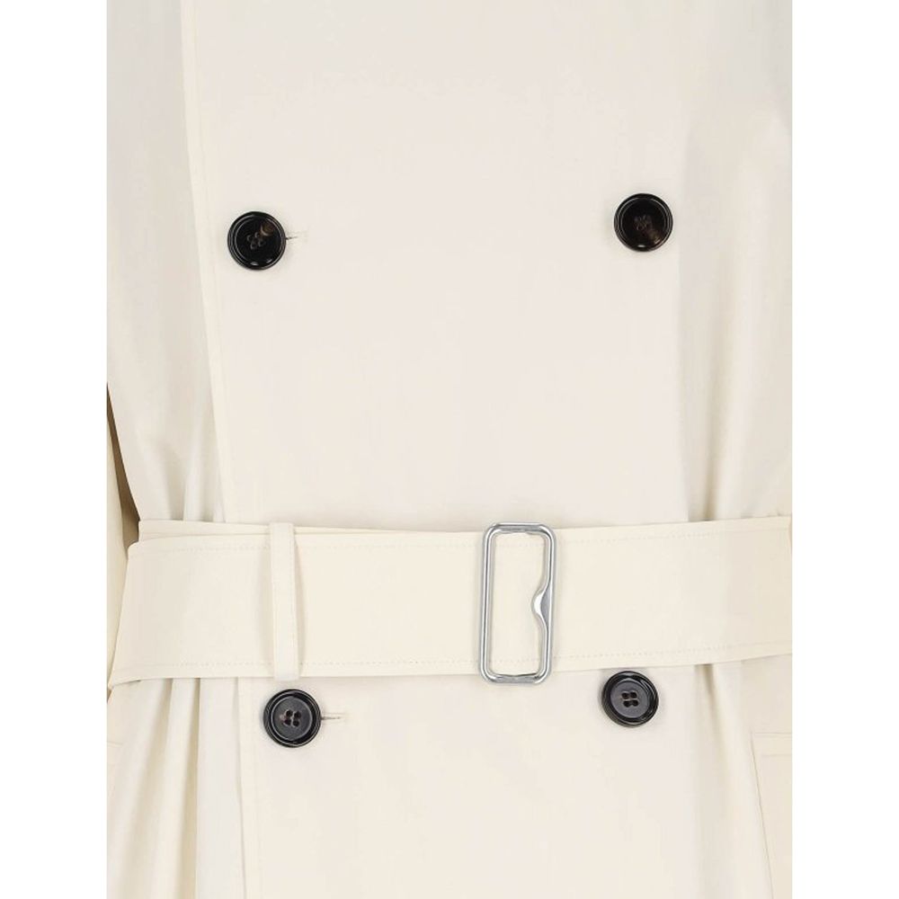 Burberry White Cotton Coat | Regal Royce