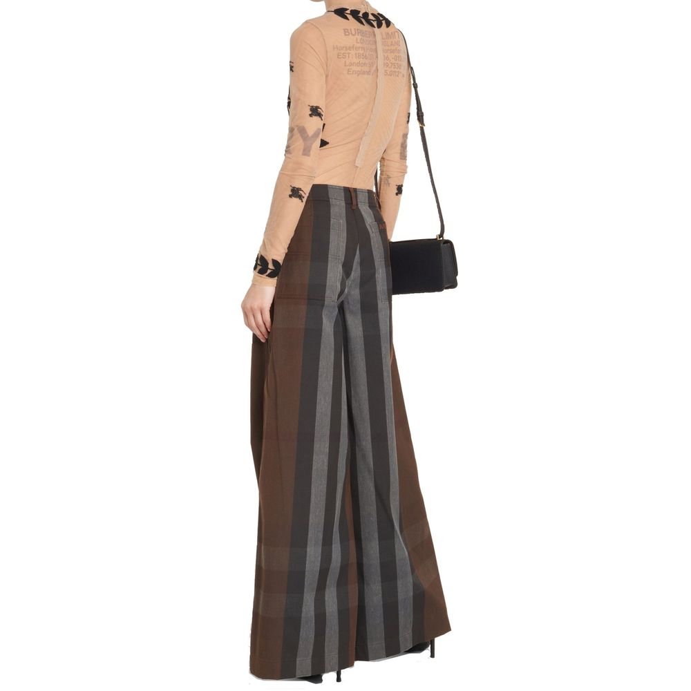 Burberry Brown Cotton Casual Pants | Regal Royce