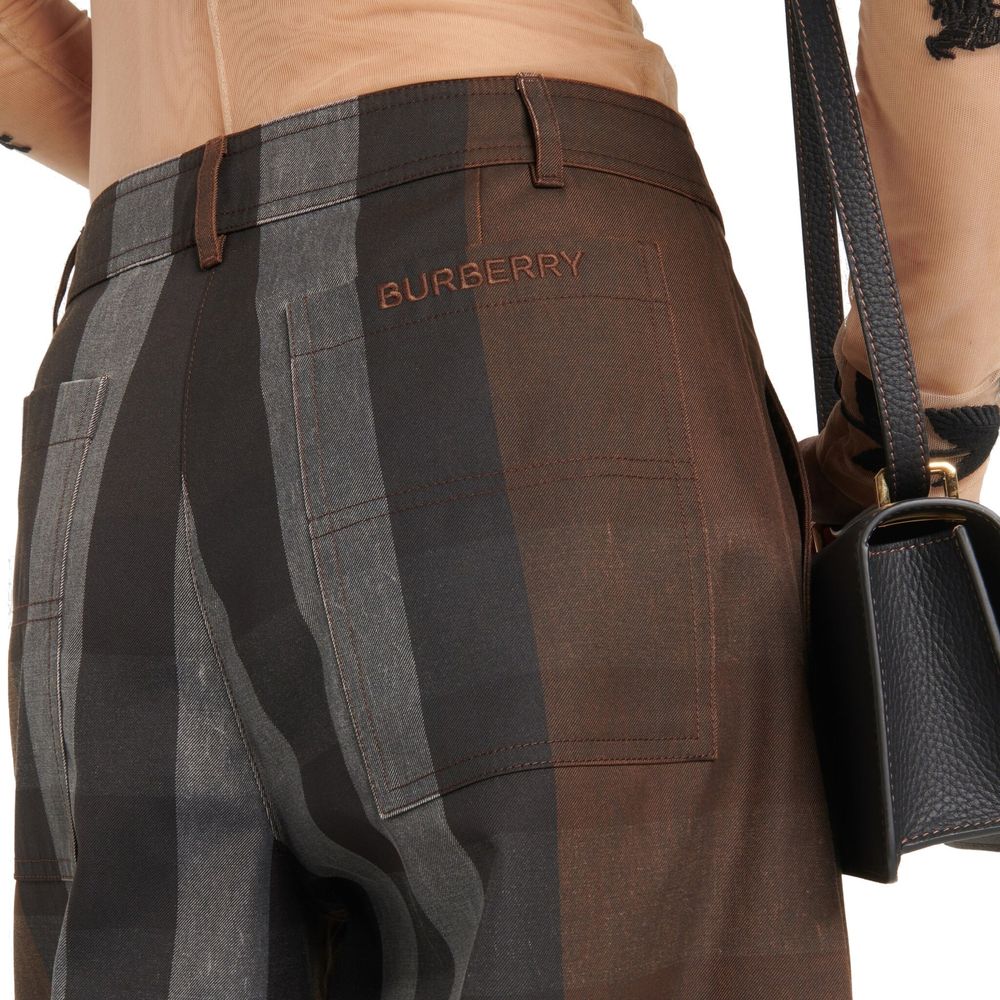 Burberry Brown Cotton Casual Pants | Regal Royce