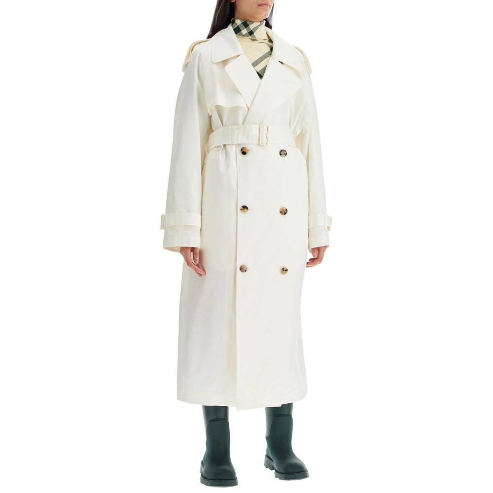 Burberry White Silk Coat | Regal Royce