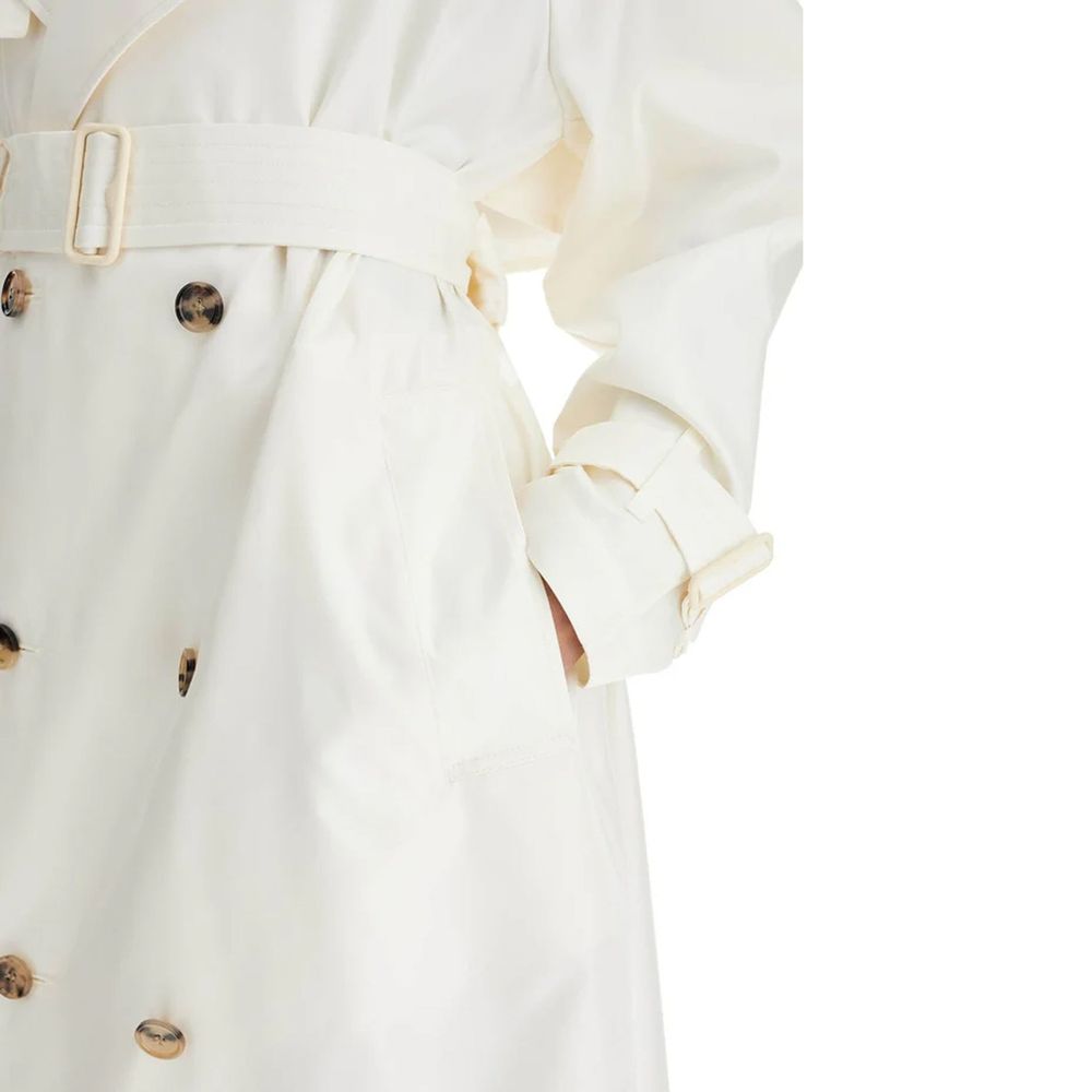 Burberry White Silk Coat | Regal Royce