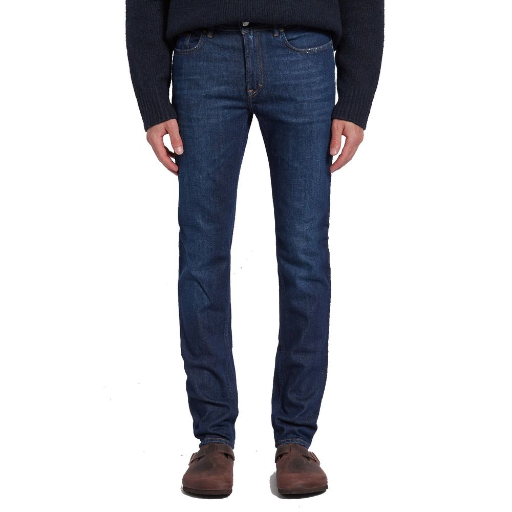 Acne Studios Blue Cotton Skinny Jeans | Regal Royce