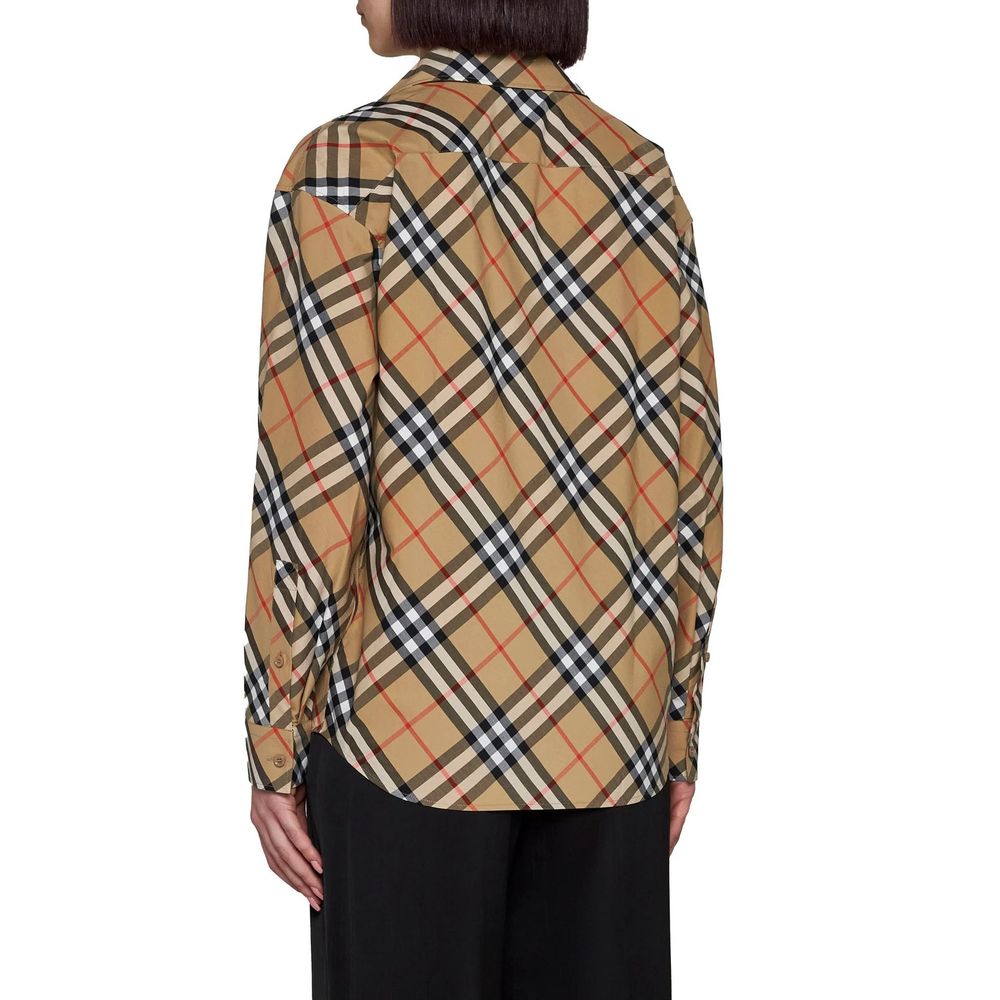 Burberry Brown Cotton Pattern Shirt | Regal Royce