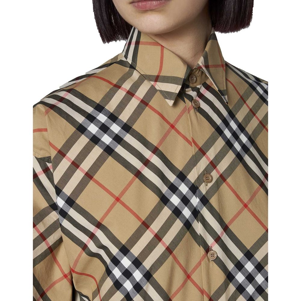 Burberry Brown Cotton Pattern Shirt | Regal Royce