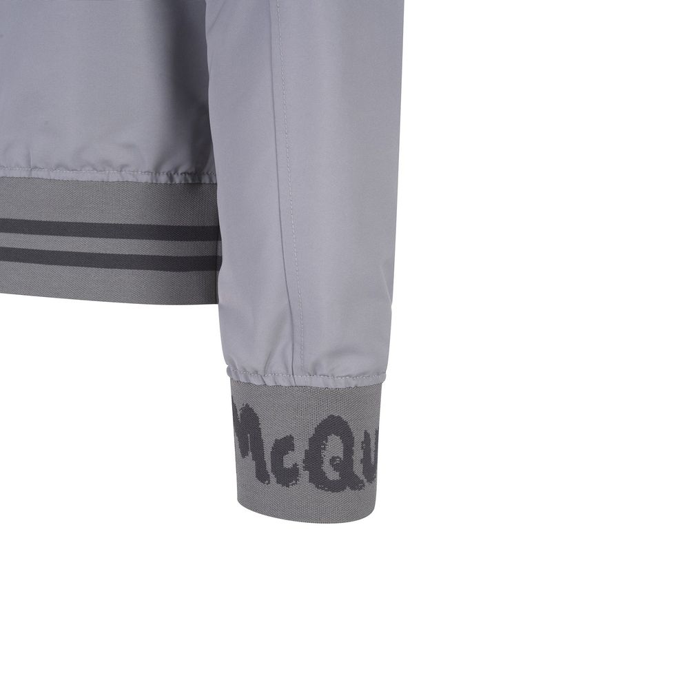 Alexander McQueen Gray Polyester Bomber | Regal Royce