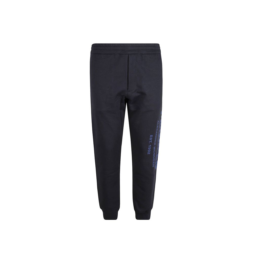 Alexander McQueen Blue Cotton Joggers (Workout Pants) | Regal Royce
