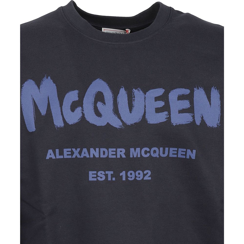 Alexander McQueen Blue Cotton Sweatshirt | Regal Royce