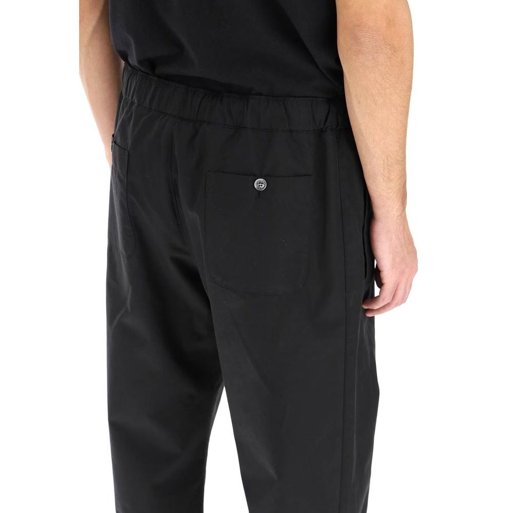 Alexander McQueen Black Cotton Casual Pants | Regal Royce