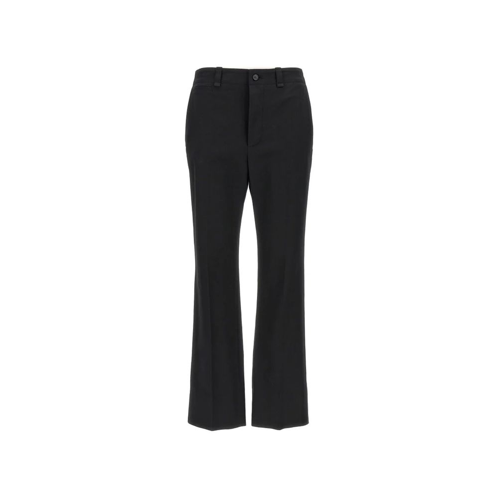 Saint Laurent Black Cotton Casual Pants | Regal Royce