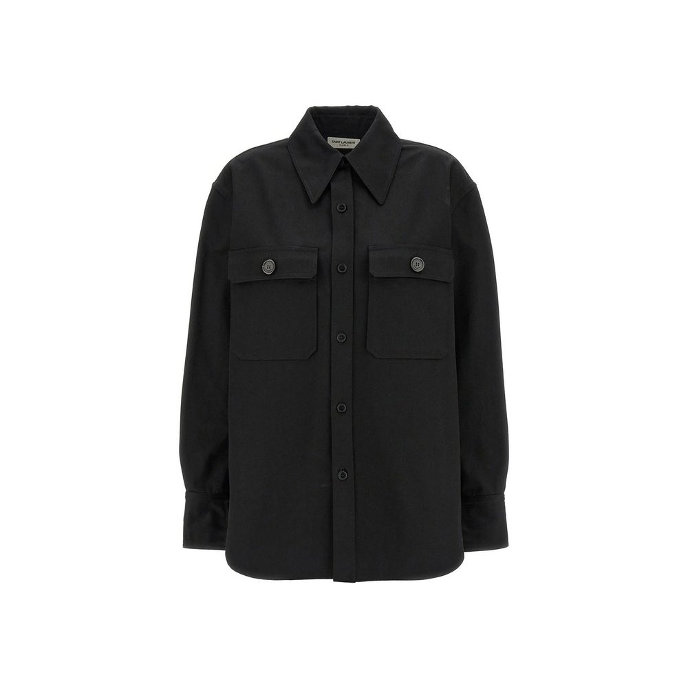 Saint Laurent Black Denim Shirt | Regal Royce
