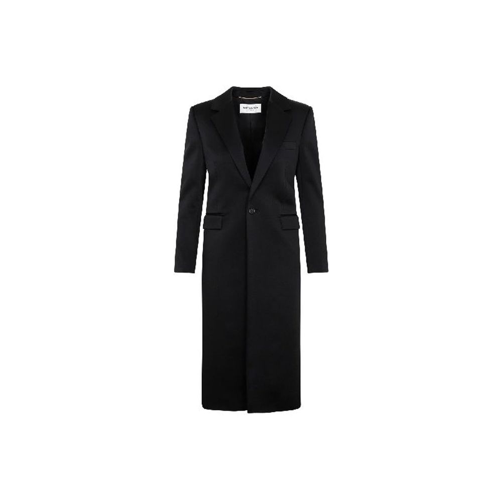 Saint Laurent Black Acetate Coat | Regal Royce