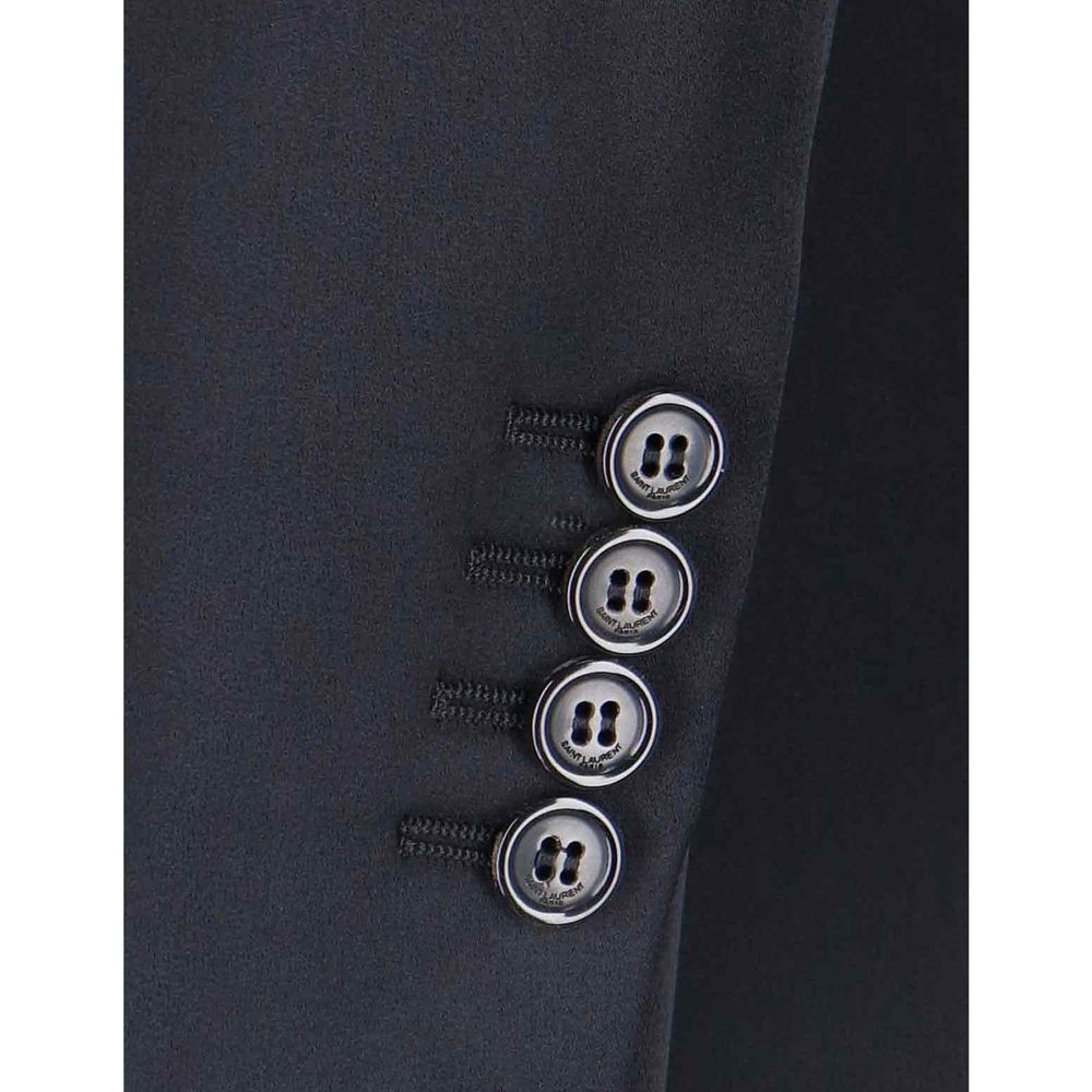 Saint Laurent Black Acetate Coat | Regal Royce