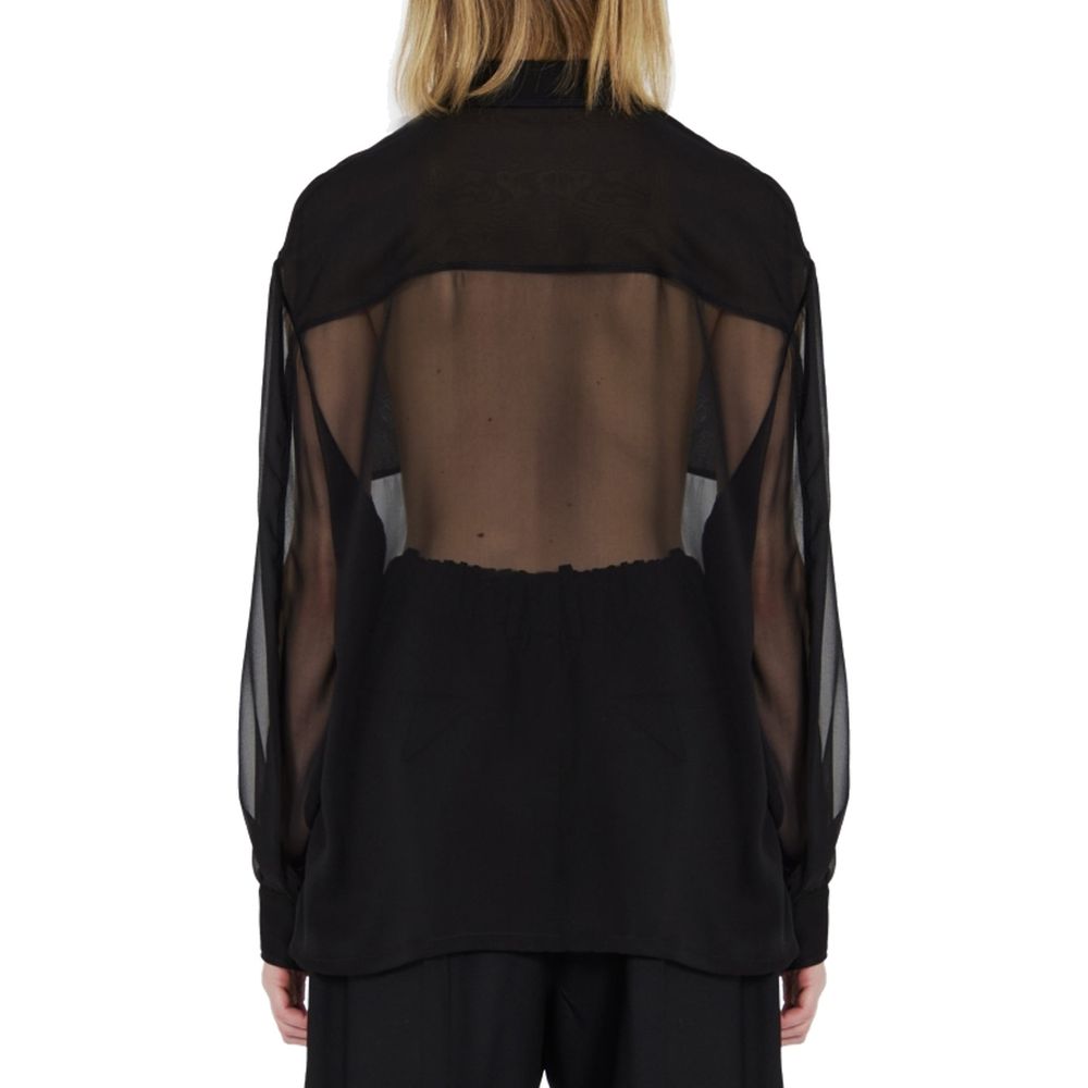 Saint Laurent Black Silk Dress Shirt | Regal Royce