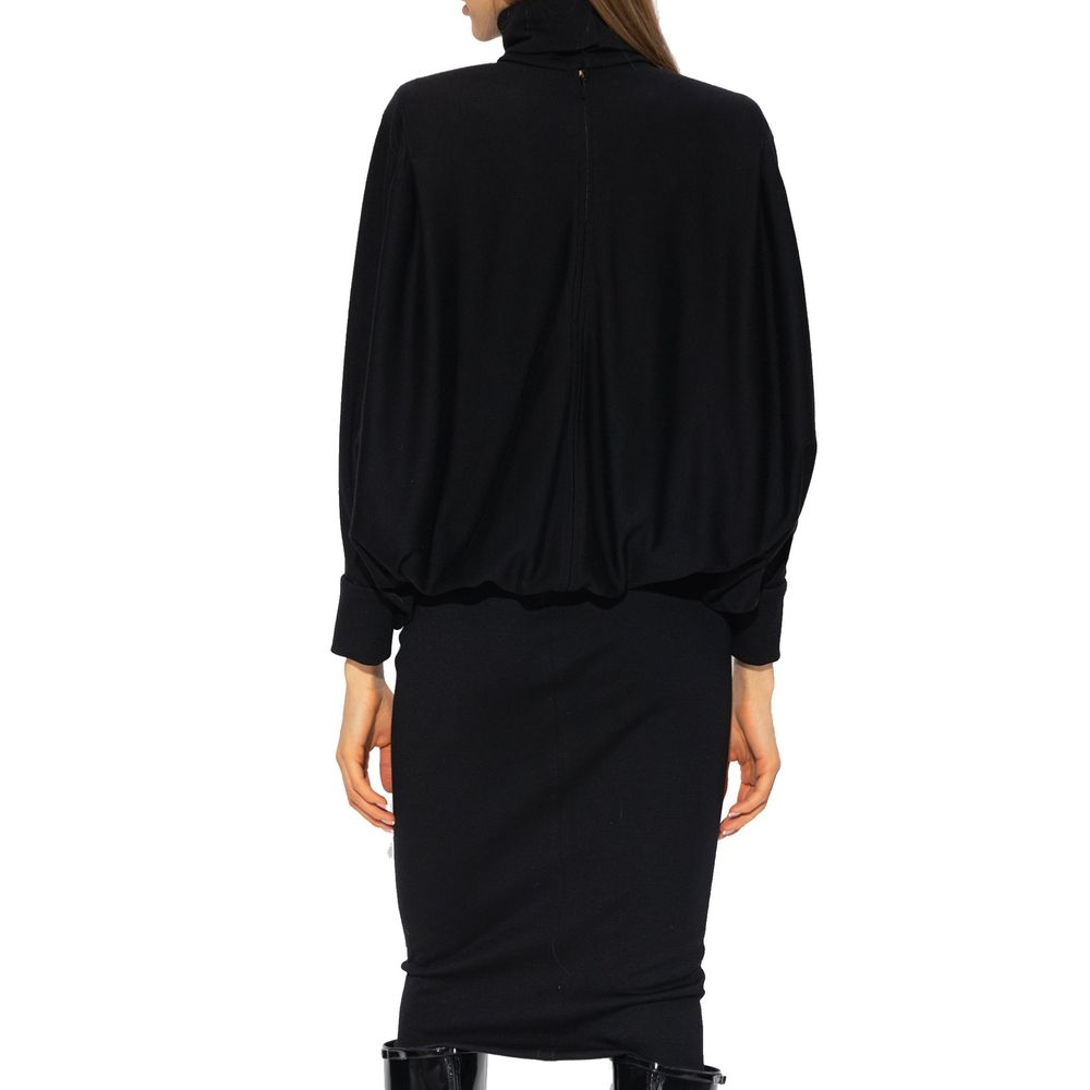 Saint Laurent Black Wool Casual Dress | Regal Royce