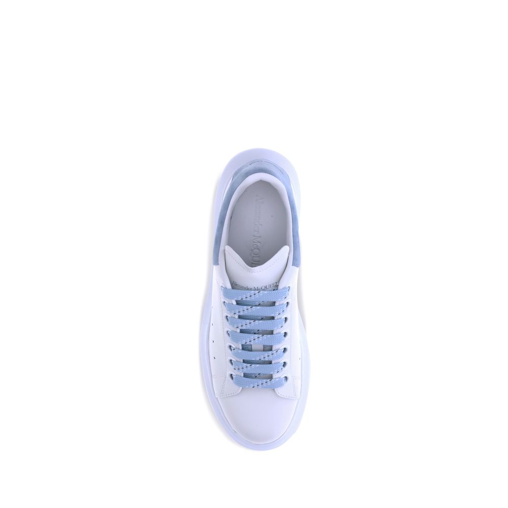 Alexander McQueen Light Blue Calf Leather Bos Taurus Platform Sneakers | Regal Royce