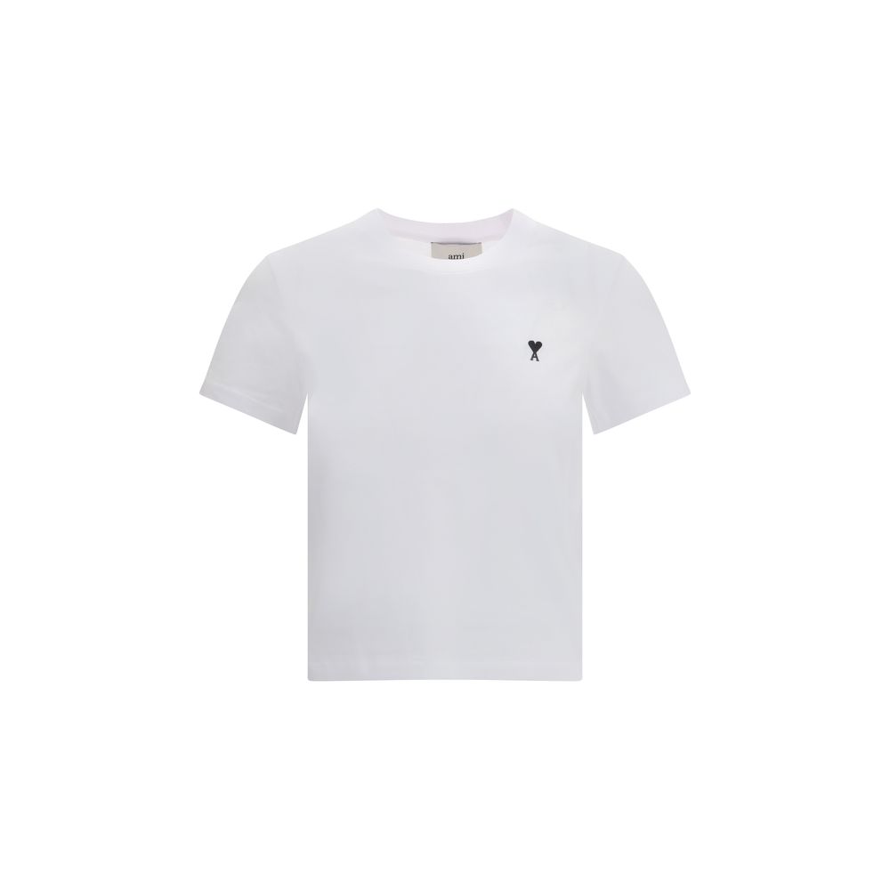 Ami Paris White Cotton T-Shirt | Regal Royce