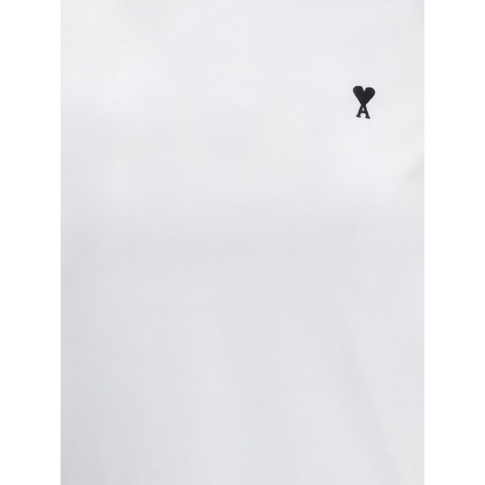Ami Paris White Cotton T-Shirt | Regal Royce