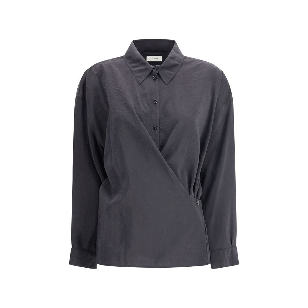 Lemaire Black Silk Dress Shirt | Regal Royce