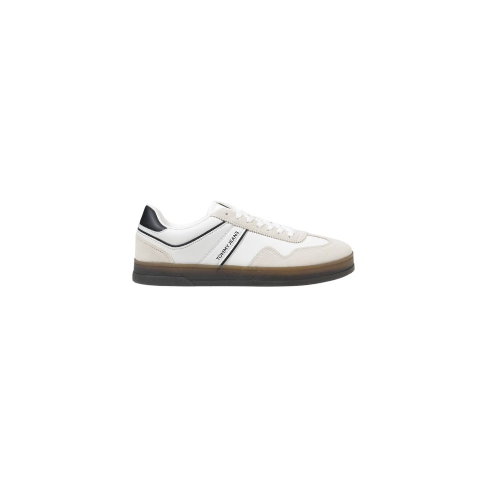 Tommy Hilfiger Jeans Black Leather Low Top Sneakers | Regal Royce