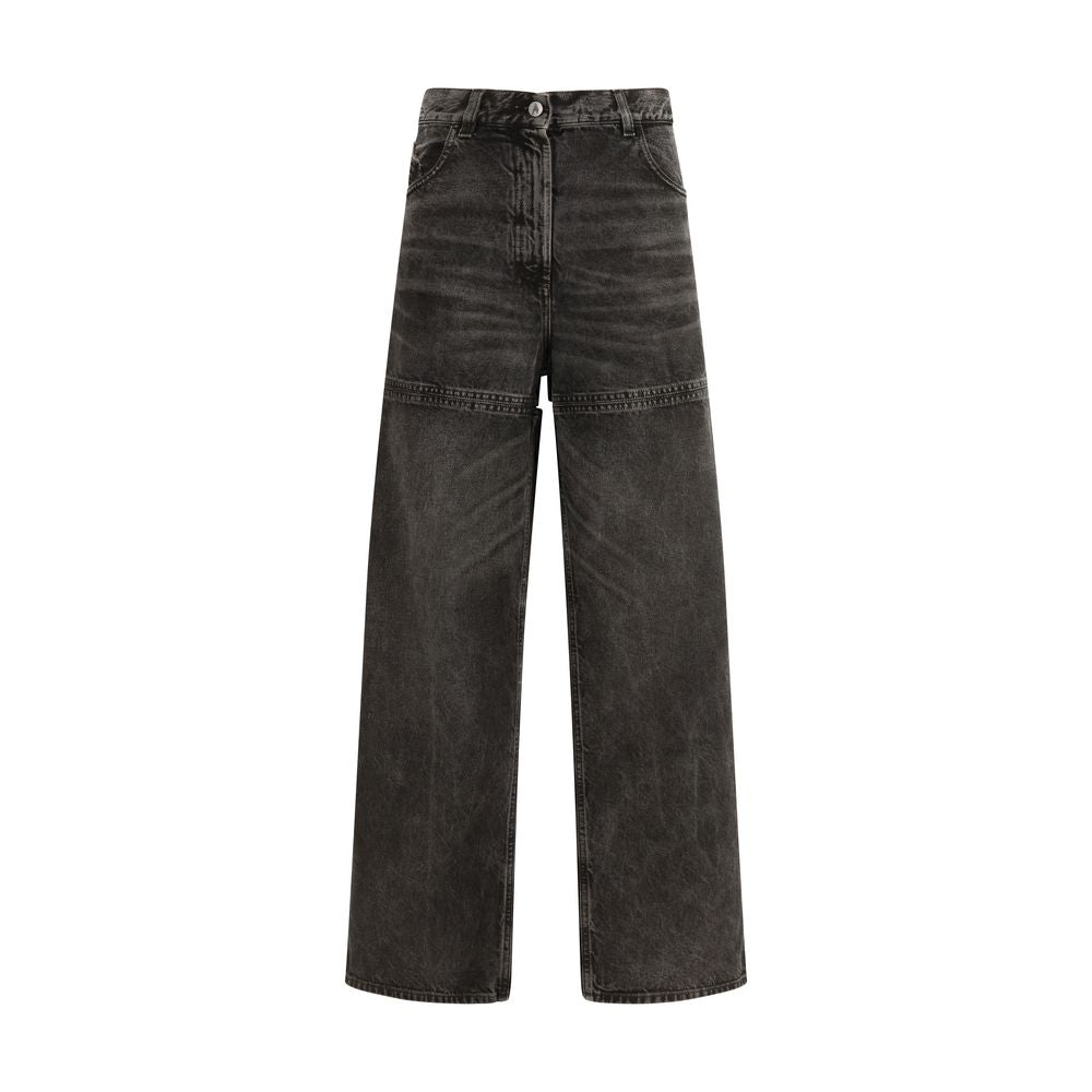 The Attico Black Cotton Jeans Denim | Regal Royce