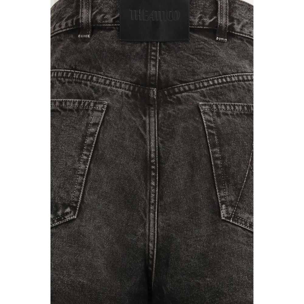 The Attico Black Cotton Jeans Denim | Regal Royce