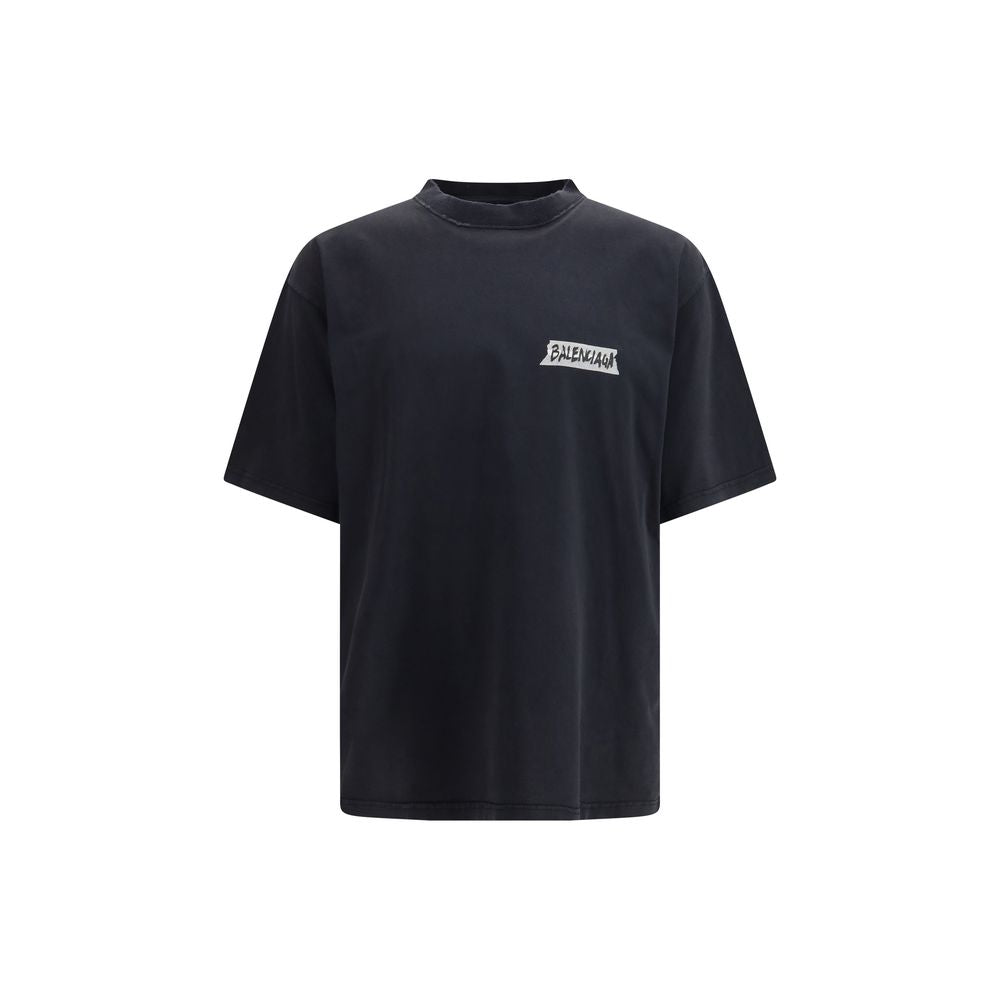 Balenciaga Black Cotton T-Shirt | Regal Royce