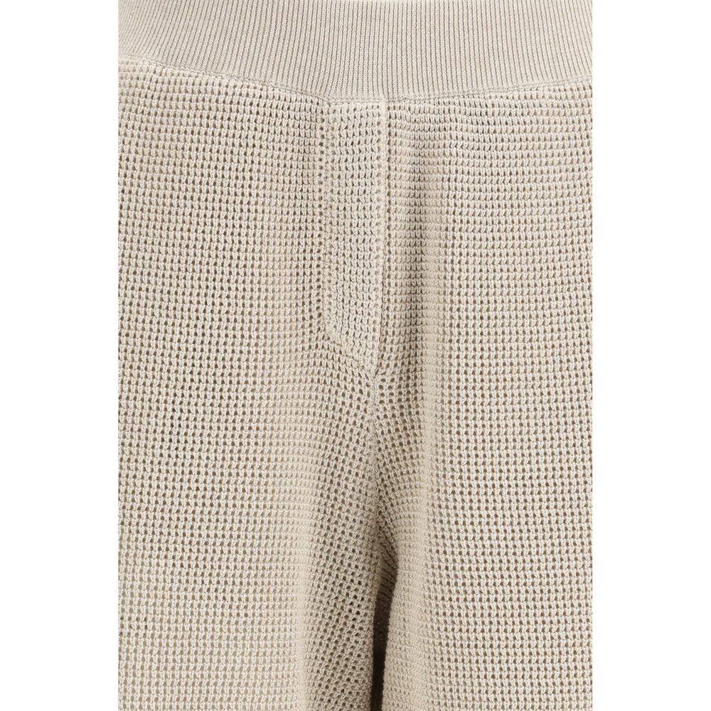 Brunello Cucinelli Beige Cotton Casual Pants | Regal Royce