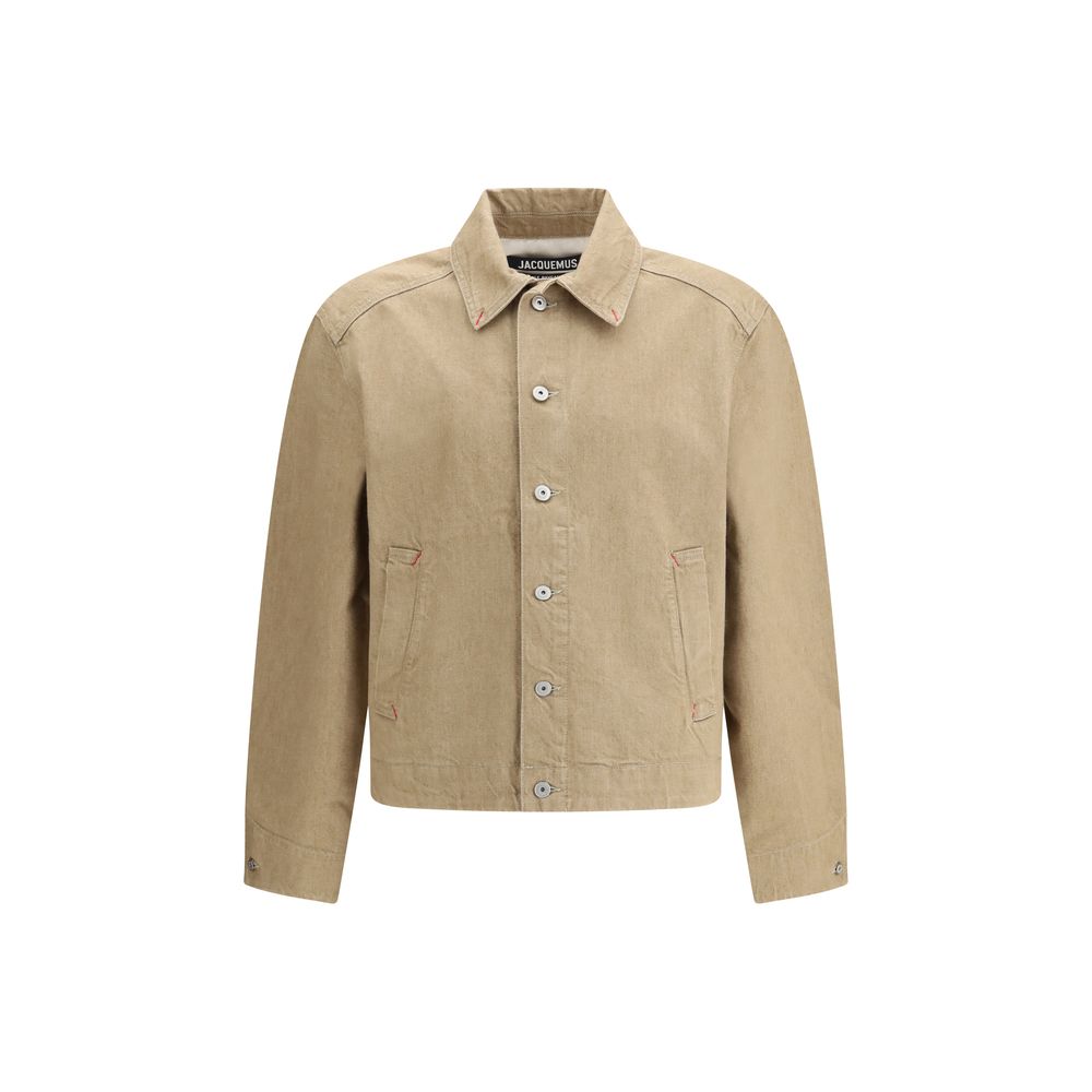 Jacquemus Beige Cotton Denim Jacket | Regal Royce