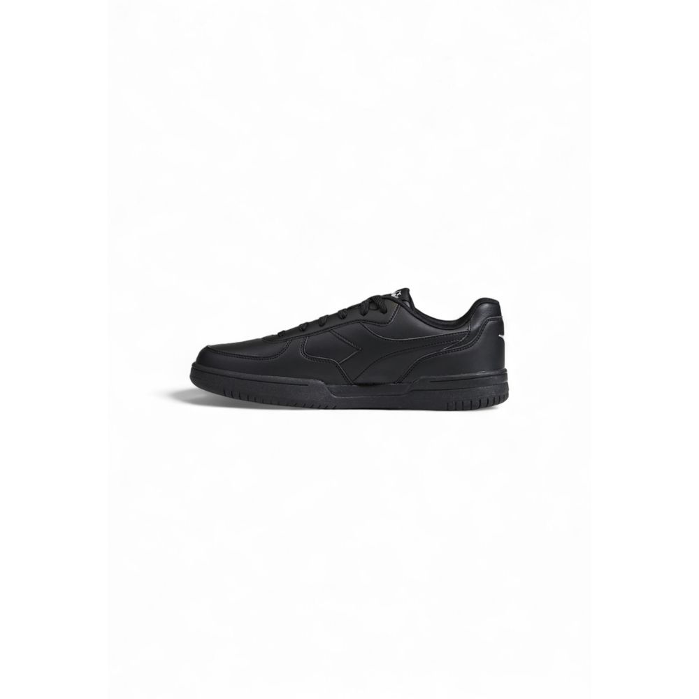 Diadora Black Artificial Leather Low Top Sneakers | Regal Royce