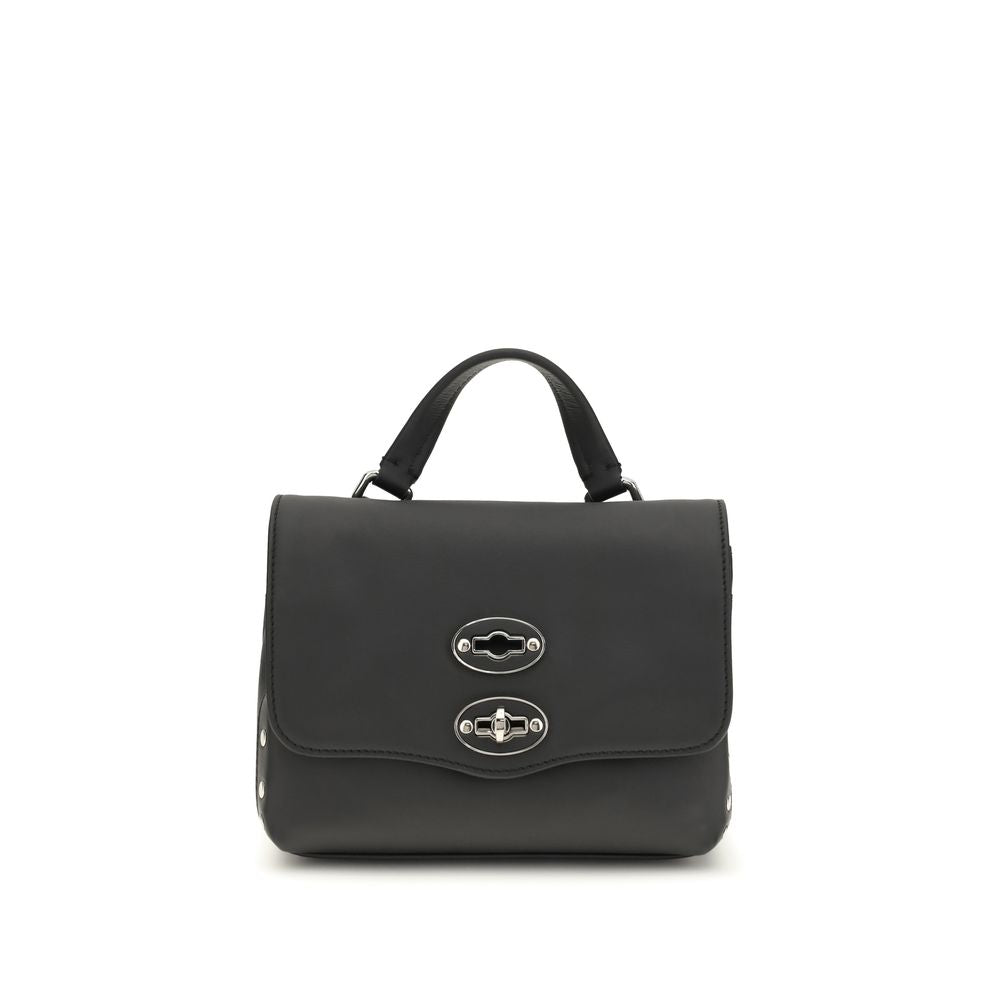 Zanellato Black Calf Leather Bos Taurus Handbag | Regal Royce