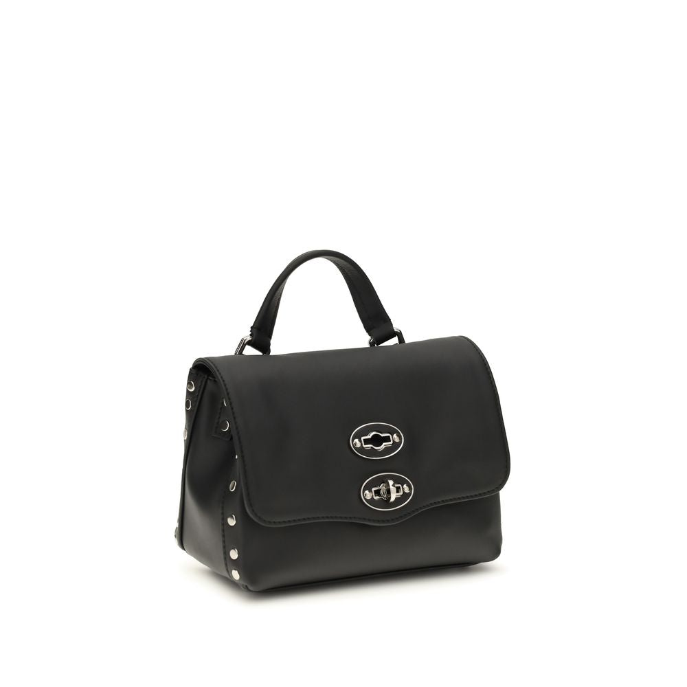 Zanellato Black Calf Leather Bos Taurus Handbag | Regal Royce