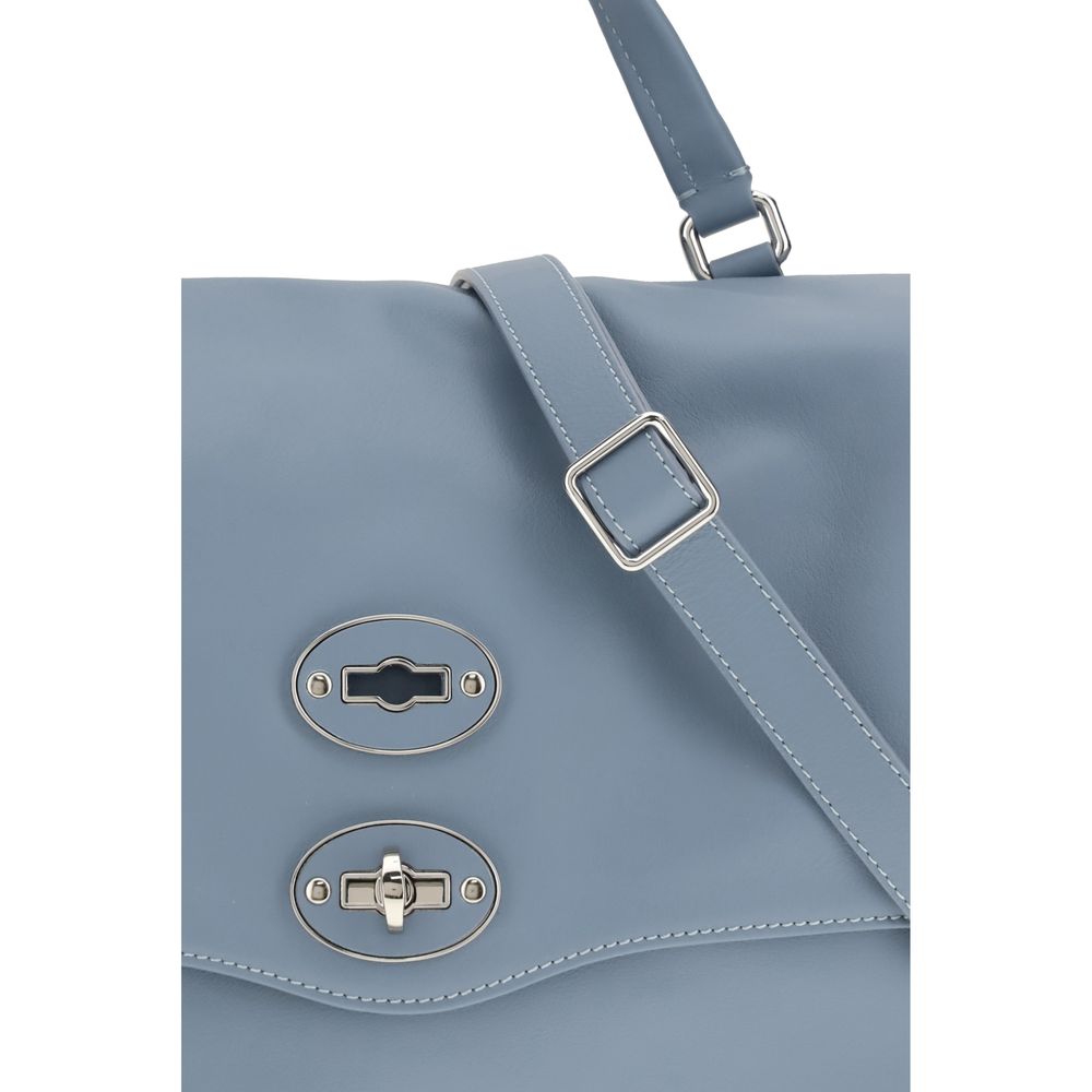 Zanellato Light Blue Calf Leather Bos Taurus Handbag | Regal Royce