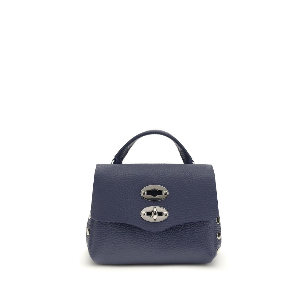 Zanellato Blue Calf Leather Bos Taurus Shoulder Bag | Regal Royce