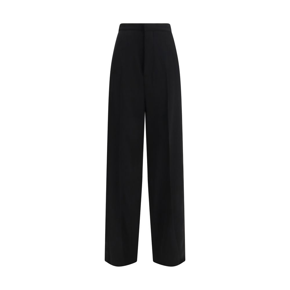 Balenciaga Black Cotton Dress Pants | Regal Royce