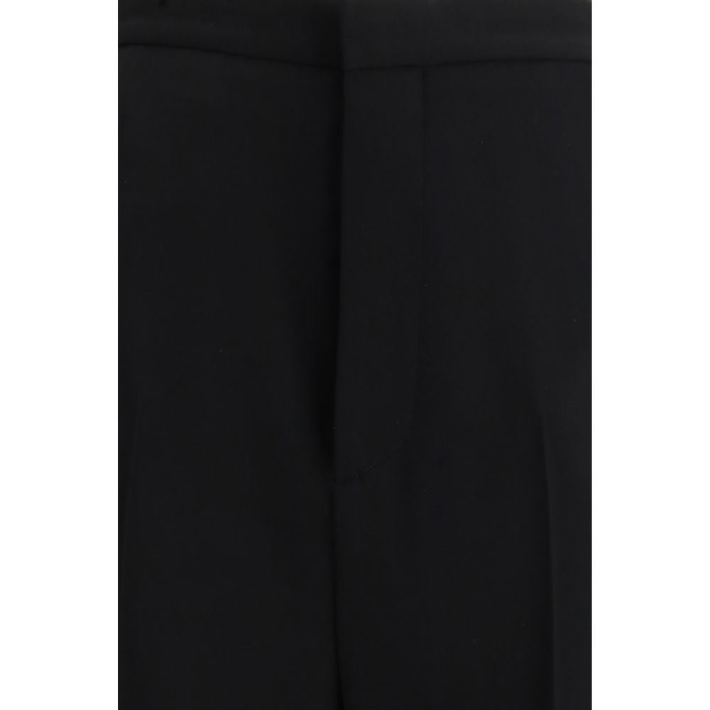 Balenciaga Black Cotton Dress Pants | Regal Royce