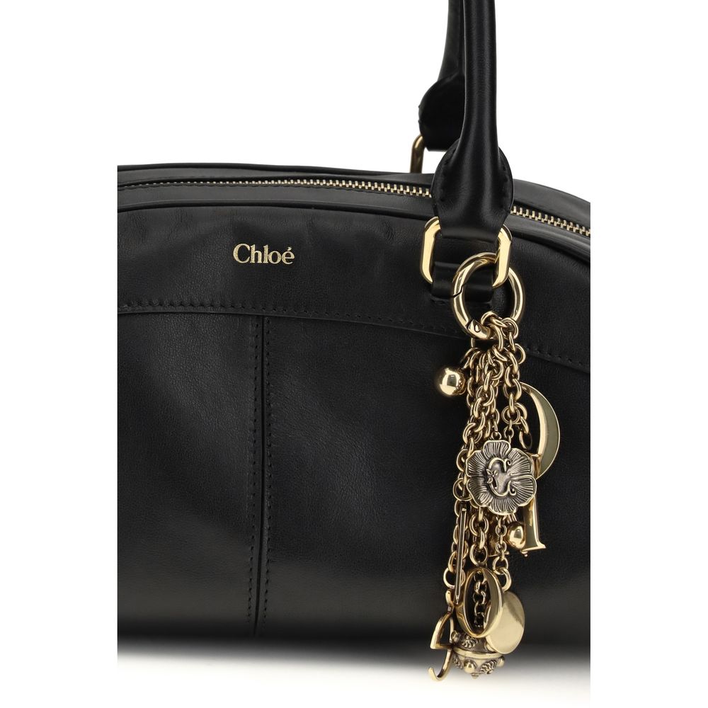 Chloé Black Calf Leather Bos Taurus Shoulder Bag | Regal Royce