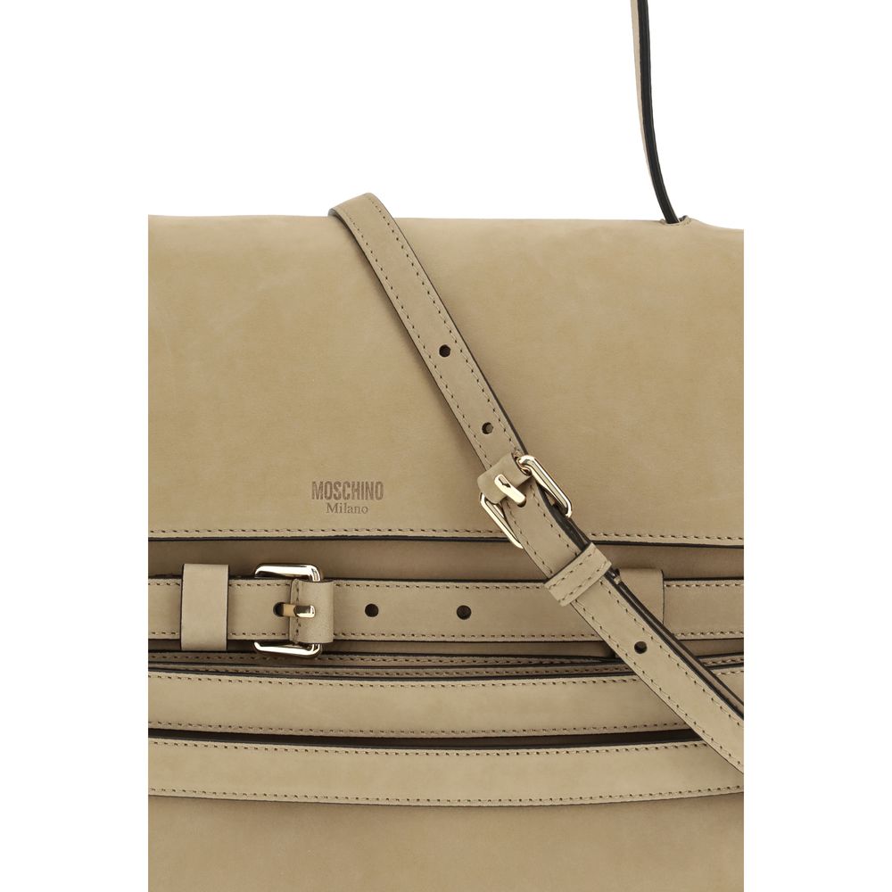 Moschino Beige Calf Leather Bos Taurus Handbag | Regal Royce
