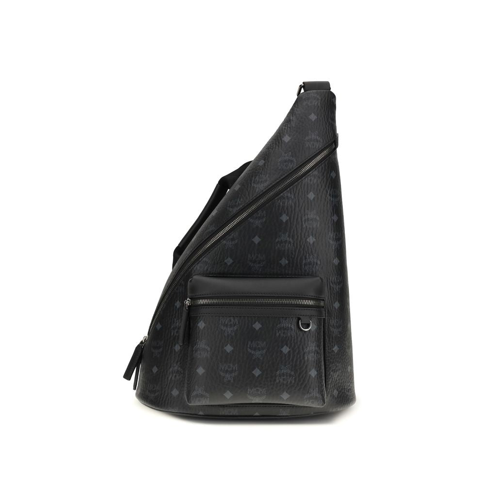 MCM Black Fabric Shoulder Bag | Regal Royce