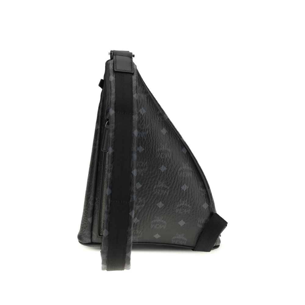 MCM Black Fabric Shoulder Bag | Regal Royce