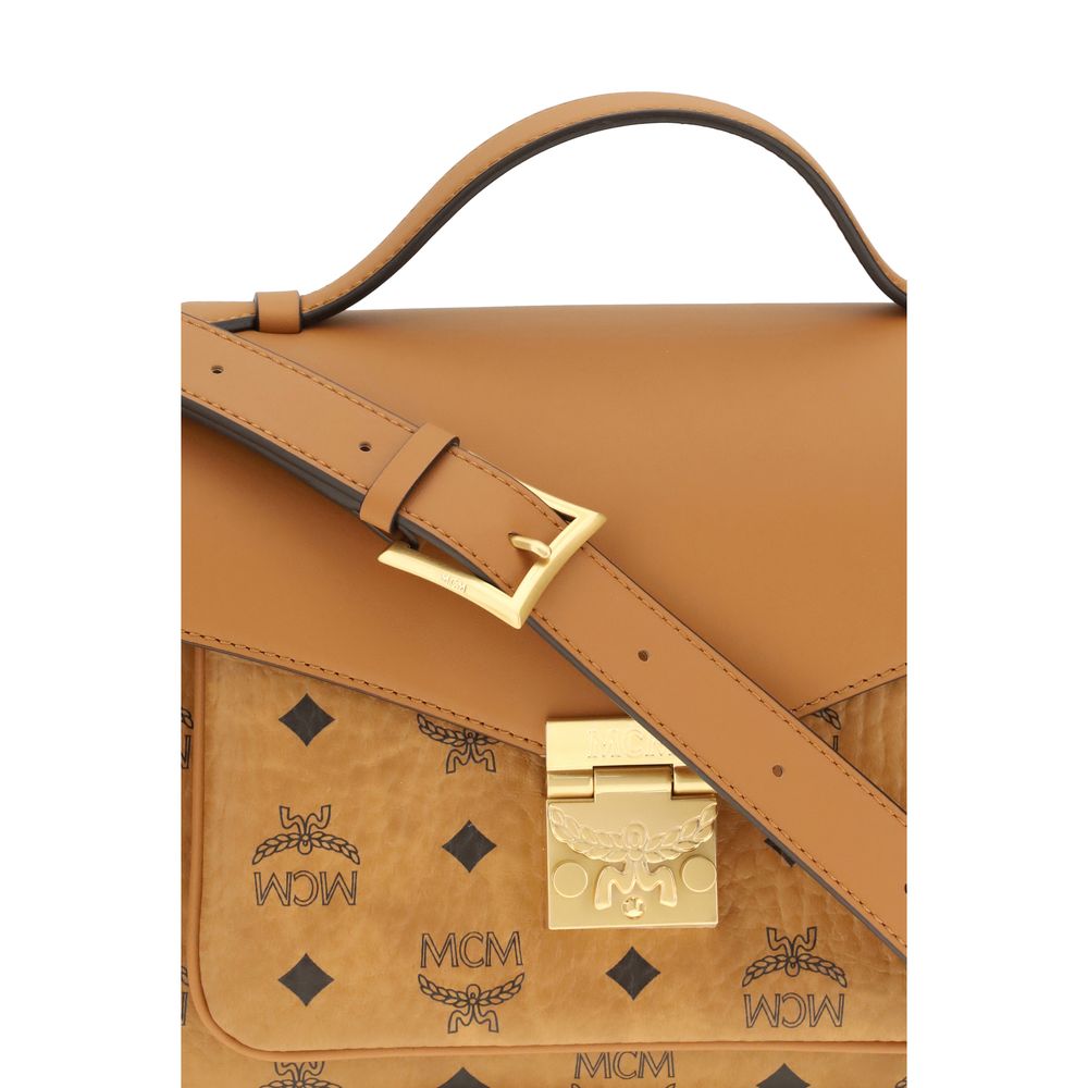 MCM Beige Fabric Shoulder Bag | Regal Royce