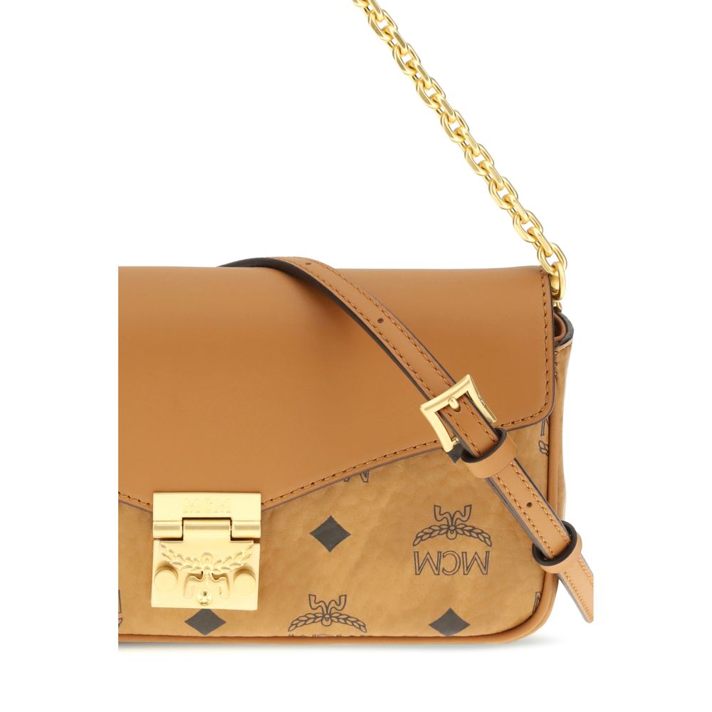 MCM Beige Fabric Shoulder Bag | Regal Royce