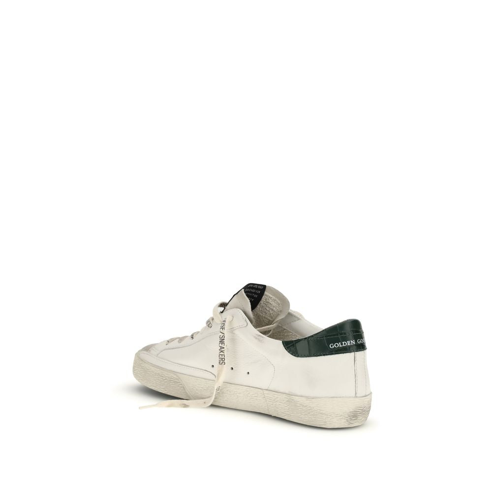 Golden Goose White Calf Leather Bos Taurus Low Top Sneakers | Regal Royce