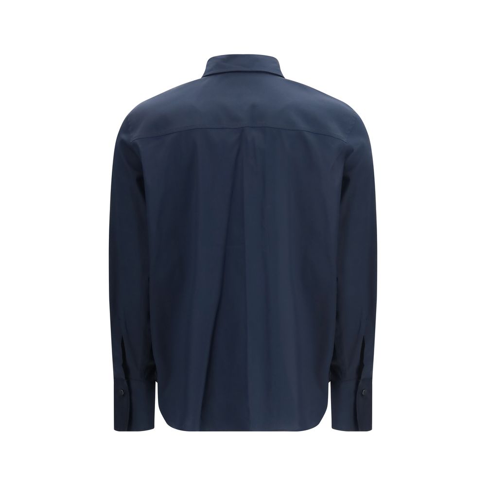 Brunello Cucinelli Blue Cotton Dress Shirt | Regal Royce