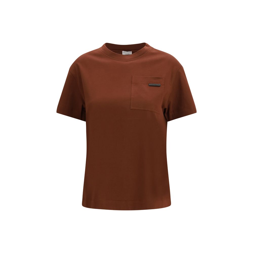Brunello Cucinelli Brown Cotton T-Shirt | Regal Royce