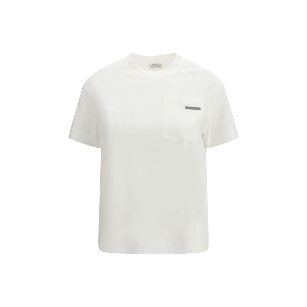 Brunello Cucinelli White Cotton T-Shirt | Regal Royce