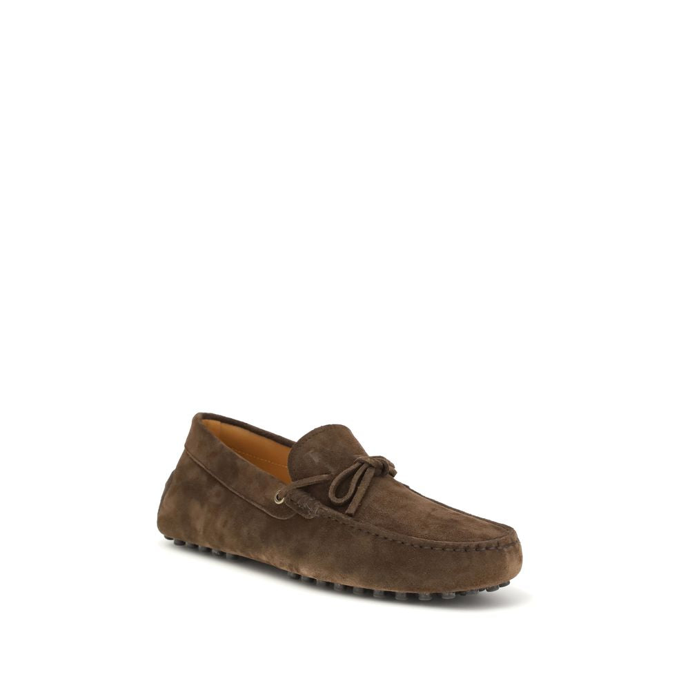 Tod's Brown Calf Leather Bos Taurus Slip-On Loafers | Regal Royce