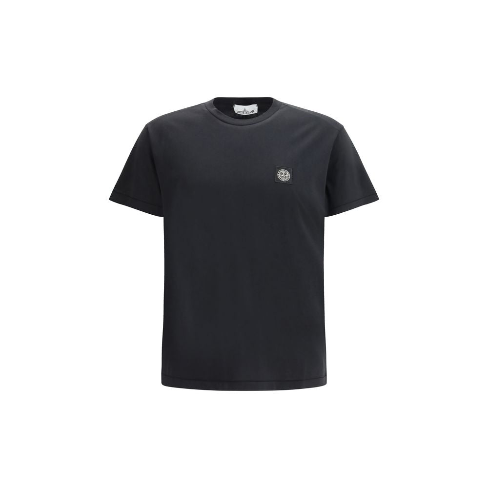 Stone Island Black Cotton T-Shirt | Regal Royce