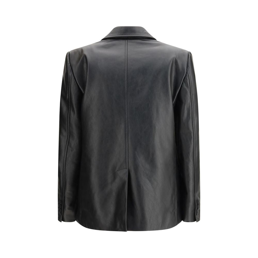 Balenciaga Black Leather Jacket | Regal Royce